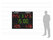 FC54H25 Tabellone segnapunti multisport, per utilizzo multidisciplinare (pallacanestro, pallavolo, calcio a 5, ecc.)., cifre H25cm_proporzioni
